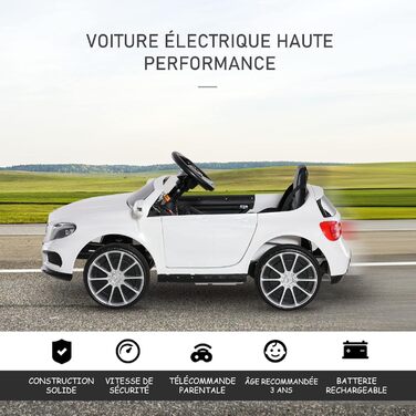 Дитячий електромобіль Mercedes-Benz GLA з пультом, MP3, USB, світлом і звуком, для дітей від 3 років, вантажність 30 кг