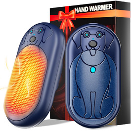 Електричний грієчка для рук Miaton 6000mAh - перезаряджуваний кишеньковий обігрівач для активного відпочинку, кемпінгу, подарунок чоловікам, жінкам, дітям (зелений/блакитний)