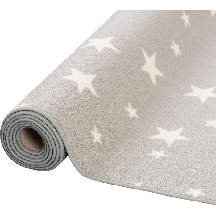 Дитячий ігровий килимок Snapstyle Stars Grey, 24 розміри, 80x160 см