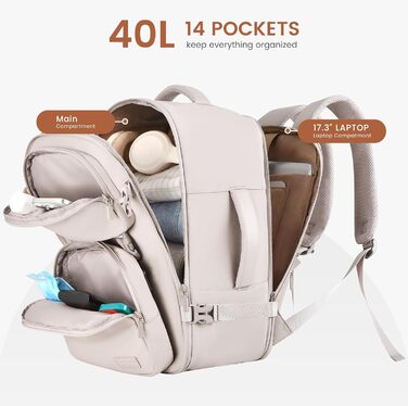 Рюкзак LOVEVOOK для подорожей: 40L, 17.3