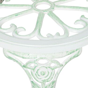 Relaxdays Садовий лавки Роза біло-зелений