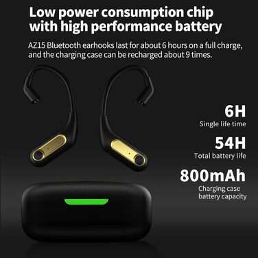 Адаптер KZ AZ15 Bluetooth 5.2 для навушників HiFi IEM, сумісний з KZ ZS10 PRO/ZSN Pro X/ZSN PRO/ZSX/ZAX