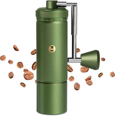 Ручна кавомолка TIMEMORE Chestnut з металевим корпусом, шліф Kegelschliff S2C, для еспресо та френч-пресу, чорна