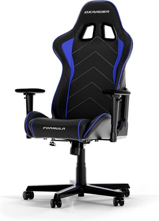 Оригінальне ігрове крісло DXRacer FORMULA L PVC Leather (Чорний/Індиго)