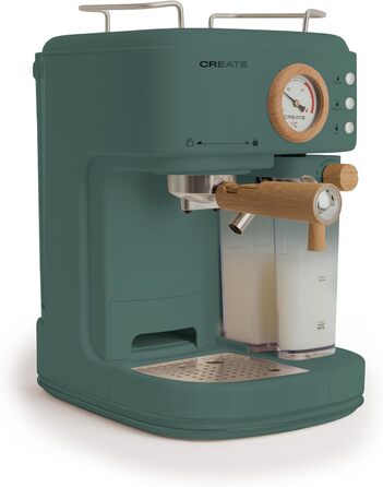 Напівавтоматична кавомашина Grn-Sage / тиск 20 бар, 3 кавові делікатеси/вбудований контейнер для молока та резервуар для води 1,5 л / потужність 1250 Вт