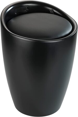 Стілець для ванної кімнати WENKO Candy з місцем для зберігання та збирачем для білизни, ABS-пластик, 20 л, Ø 36 x 50,5 см