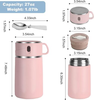 Термос-супниця Moffeio Food Thermos 765 мл