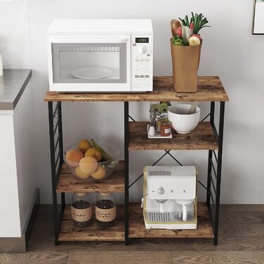 Стелаж для кухні SogesHome SH-171-BK (Retro) 90 x 40 x 83 см - органайзер для зберігання