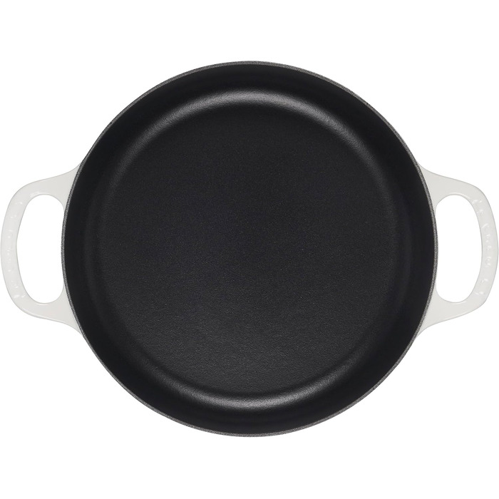Сковорода чавунна Le Creuset Signature, 27.9 см, колір Flamme 11' (4.4 л, білий/Opulenter Garten)