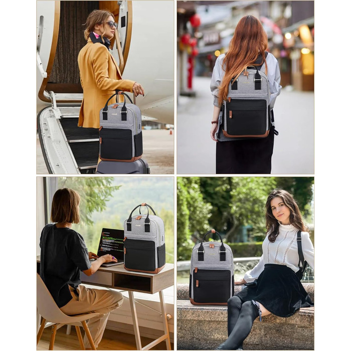 Жіночий рюкзак LOVEVOOK: водонепроникний, для ноутбука 15.6