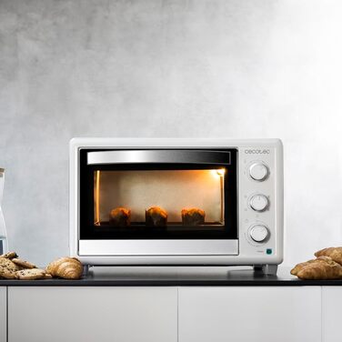Мультиварка Cecotec Bake&Toast 1090 Black: 1000 Вт, таймер 60 хв, регулювання температури до 230ºC, 30 л, з деко, решіткою та щипцями