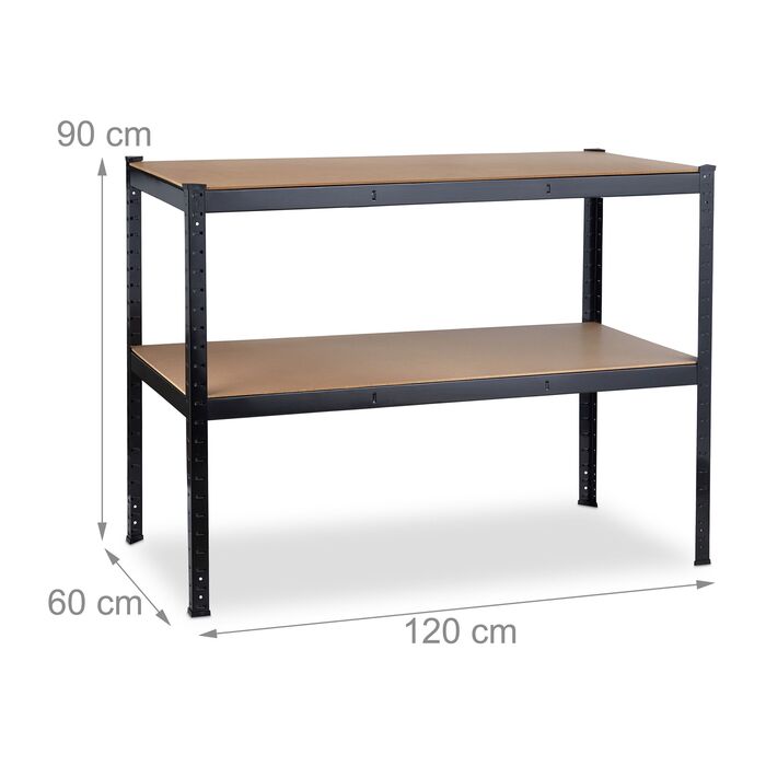 Робочий стіл Relaxdays з двома ящиками