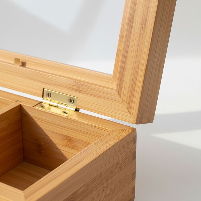 Ящик для чаю Relaxdays з бамбука на 12 відсіків