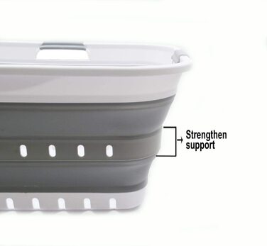 Складний пластиковий кошик для білизни SAMMART, 42 л