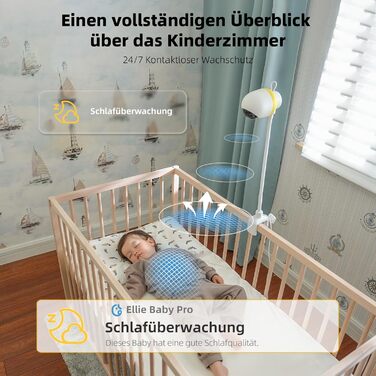 Радіоняня Ellie з камерою 2K, 5