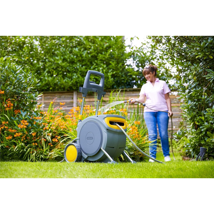 HOZELOCK Auto Reel 40M: Автоматичний шланг на котушці. Зручна установка, шланг 40м, аксесуари, 5 років гарантії. [2595R0000]