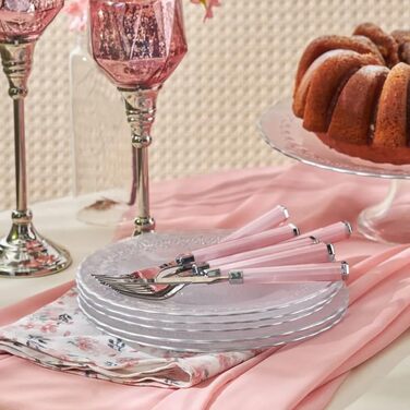 Десертний набір KARACA Firenze Platinum з 7 предметів, підставка для десерту, підставка для обслуговування з ніжками, повсякденний, спеціальний посуд, посуд, унікальний дизайн, практичне використання