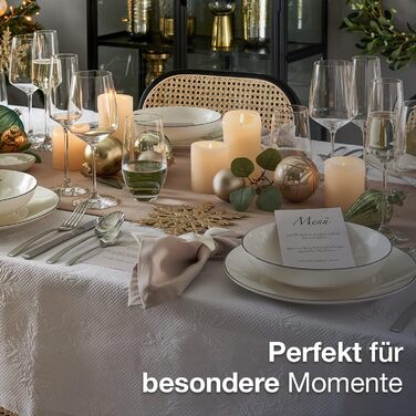 Сервіз для кави на 6 осіб, 18 предметів, білий з чорним обідком. Включає: 6 тарілок для десерту, 6 чашок, 6 підставок.