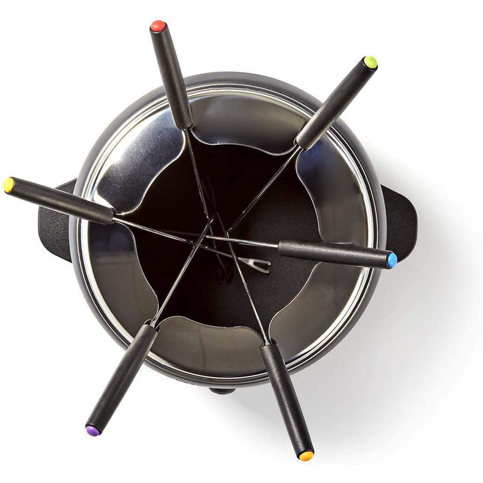 Набір для фондю на 6 осіб, 2.3 л, регулювання температури, 800 Вт, Cool touch ручка, антиковзне дно, захист від перегріву