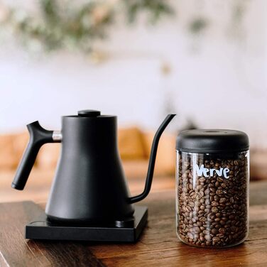 Контейнер для кави та продуктів з вакуумним насосом, 1.2 л, скло