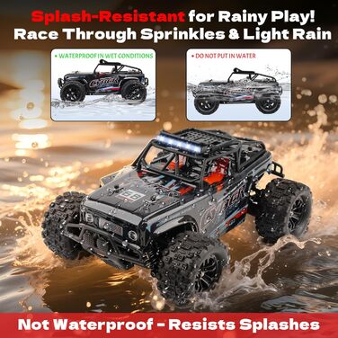 Радіокерований позашляховик 1:18, 4WD, 40 км/год, 2 батареї, 2.4GHz, чорний - іграшка для дітей та дорослих