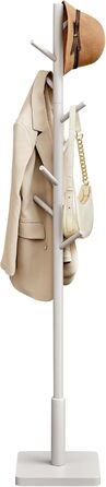 Стійка для одягу VASAGLE, дерев'яна, з 8 гачками, для передпокою, RCR010B01 (Капучино-бежевий)