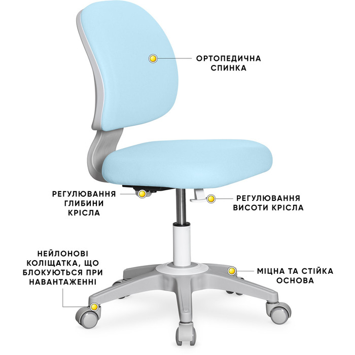 Дитяче крісло Evo-kids Limpi Blue (арт.Y-212 KBL)