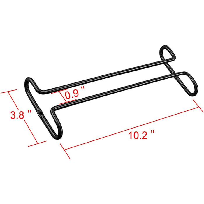 Набір підставок для келихів GeLive, 2 шт., чорний: органайзер для кухні та бару