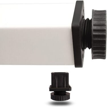 Розкладний стіл Комп'ютерний/Офісний/Конференційний 120x60 см з металевим каркасом, Колір: AC5AW (Білий)