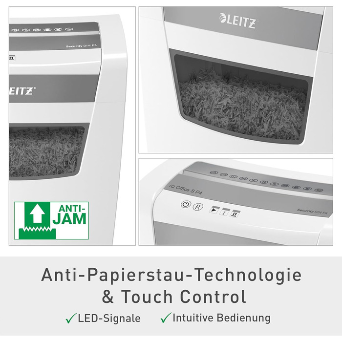 Шредер Leitz IQ Aktenvernichter Home Office: безпечне знищення документів, P4, 23L, для дому та офісу