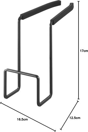 Краник підвісний - кухонний органайзер Сталь Тримач для губки, сплав, чорний Один розмір