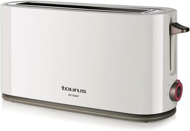 Тостер Taurus Neptuno Plus, 900 Вт, пластик, білий (подовжений слот 1)