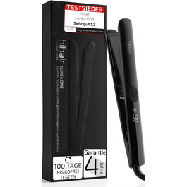 Праска для волосся Glätteisen – Тест-переможець 2025, 100 днів на тест, LCD-дисплей, швидке нагрівання (20 сек) для блискучого та гладкого волосся