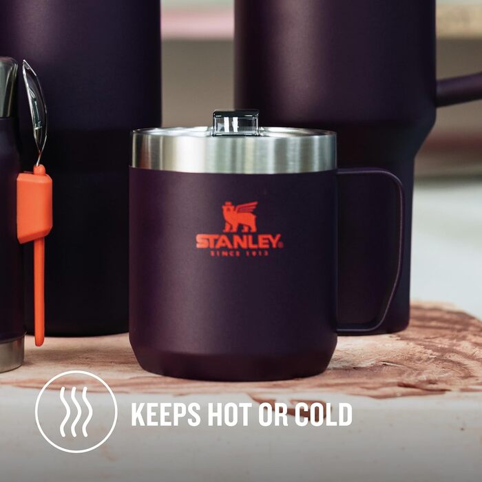 Термокружка Stanley Classic Legendary Camp Mug - 0.35L, Plum (Сливовий)