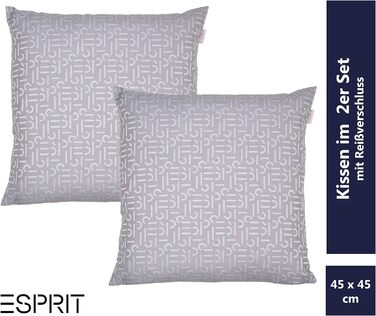 Набір декоративних чохлів для подушок ESPRIT Scatter 2 сірі