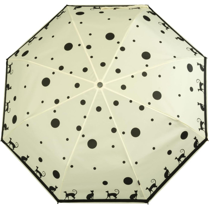 Кишенькова парасолька Knirps E.200 Medium Duomatic - Наднова (Cat-ecru)