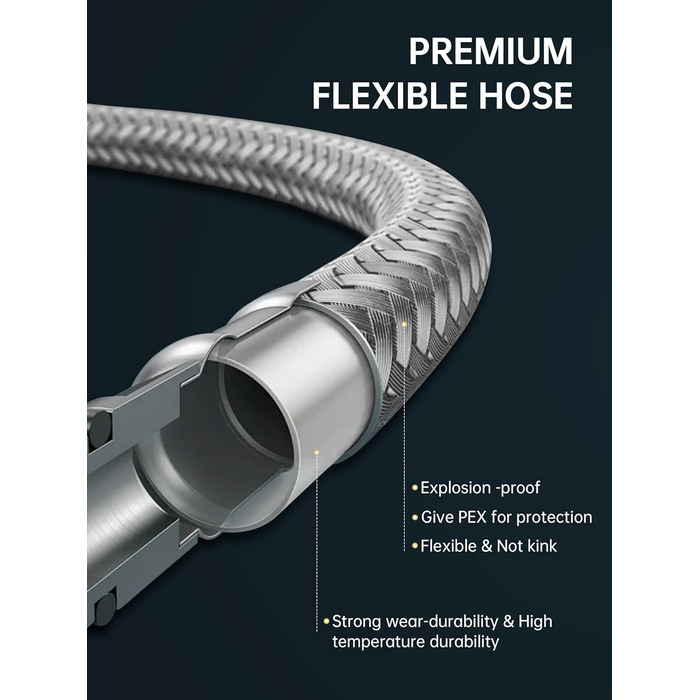 Змішувач для ванної кімнати Fransiton Bad Hoch, водозберігаюча настінна вартість (Oil-rubbed Bronze)