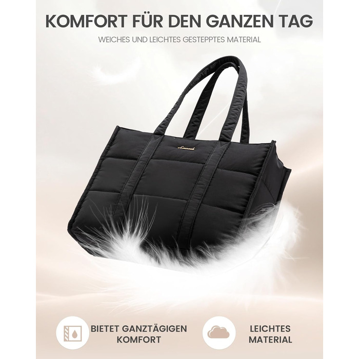 Сумка для ноутбука LOVEVOOK для жінок, велика, шопер, сумка-пуфер, робоча/офісна сумка, тоут, жіночі сумки, сумка для навчання, шкільна сумка, сумка через плече для університету, бізнесу, школи, сіро-зелений колір (17 дюймів, чорний)