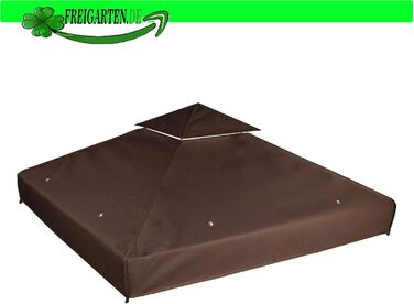 Заміна даху для альтанки 3х3 метри Водонепроникний матеріал Panama PCV Soft 370 г/м дуже міцний Модель 1 (коричневий)