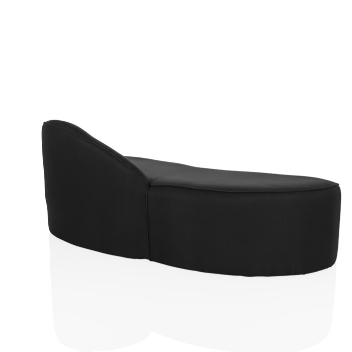 Диван для відпочинку / Диван для прийому гостей BARACOA, тканина чорного кольору, hjh OFFICE