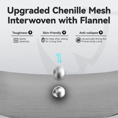 Крісло офісне MUSSO H80 Pro з ергономічною спинкою з сітки, підтримкою попереку, регульованими підлокітниками та підставкою для ніг (світло-сірий)