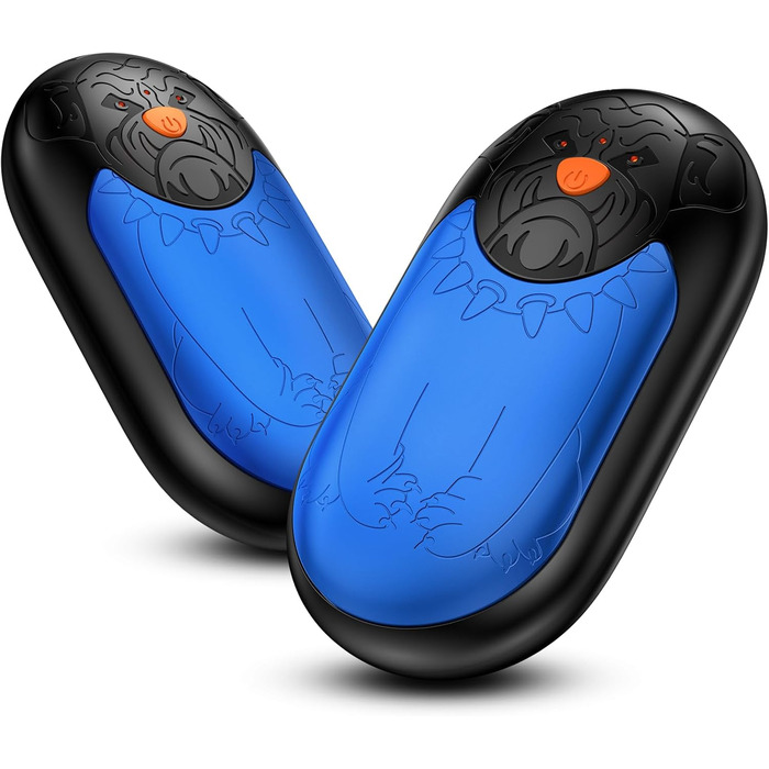 Електричний гріє для рук 2 шт. | Перезарядний кишеньковий гріє з 3 режимами, 6000mAh для жінок, чоловіків, кемпінгу, полювання, гольфу, блакитний