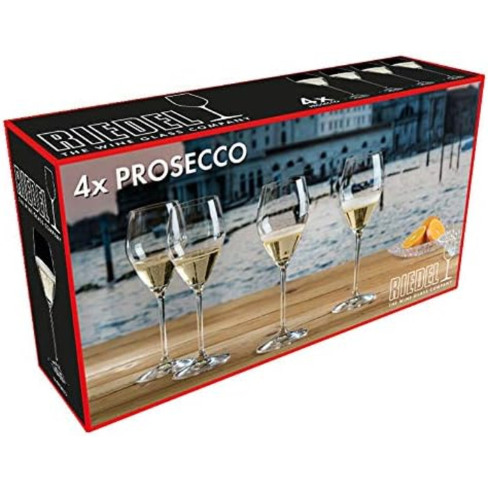 Набір келихів для шампанського, 4 келихи, Prosecco Riedel