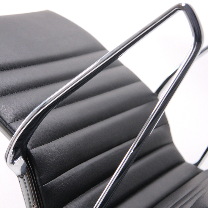 Крісло для конференцій / Крісло для відвідувачів PARIBA V IV Leather Black HJH OFFICE