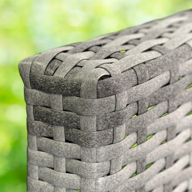 Комплект садових меблів із техноротанга MEBEL ELITE, сірий, 4 предмети