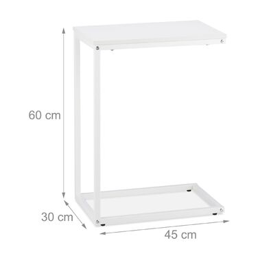 Розкладний столик Relaxdays у формі 'С'