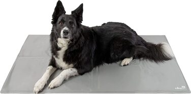 Охолоджуючий килимок ZOLLNER для великих собак, розміром близько 75x120 см, самоохлаждающийся, світло-сірий L світло-сірий
