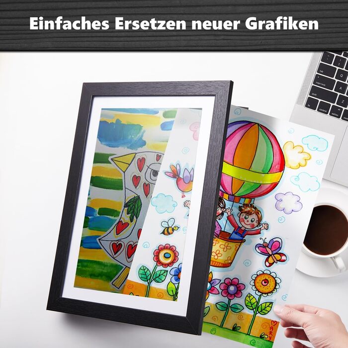 Рамки для дитячих малюнків A4 Kromapolis, 2 шт. Екологічне MDF, дерев'яний колір