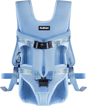 Рюкзак для собак PetBonus регульований S світло-блакитний