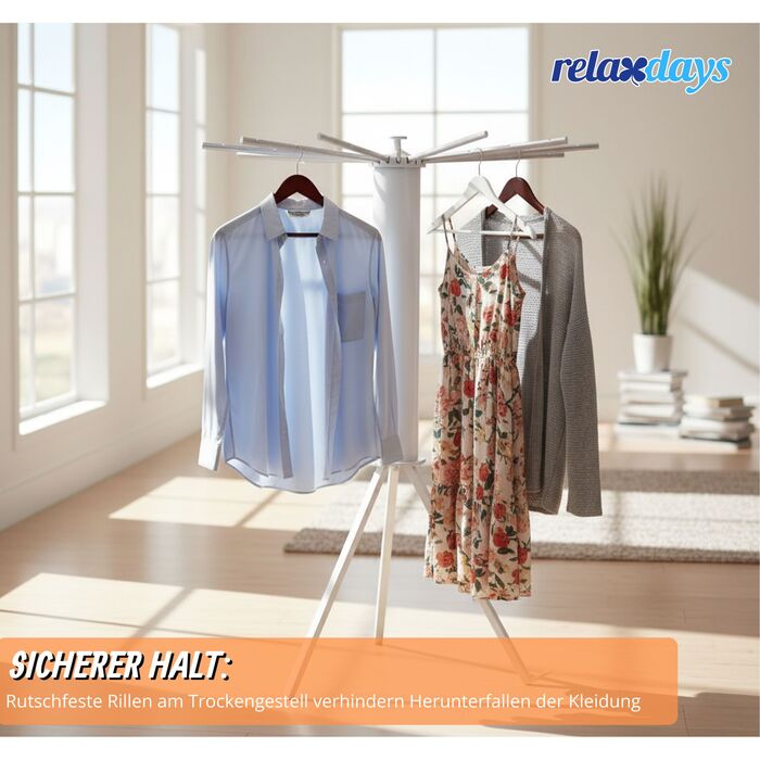 Клямка для одягу Relaxdays з 16 перекладинами